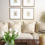 Refreshed Neutral Living Room and Spring Flowers