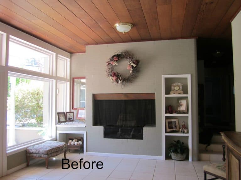 Ranch House Living Room Before and After