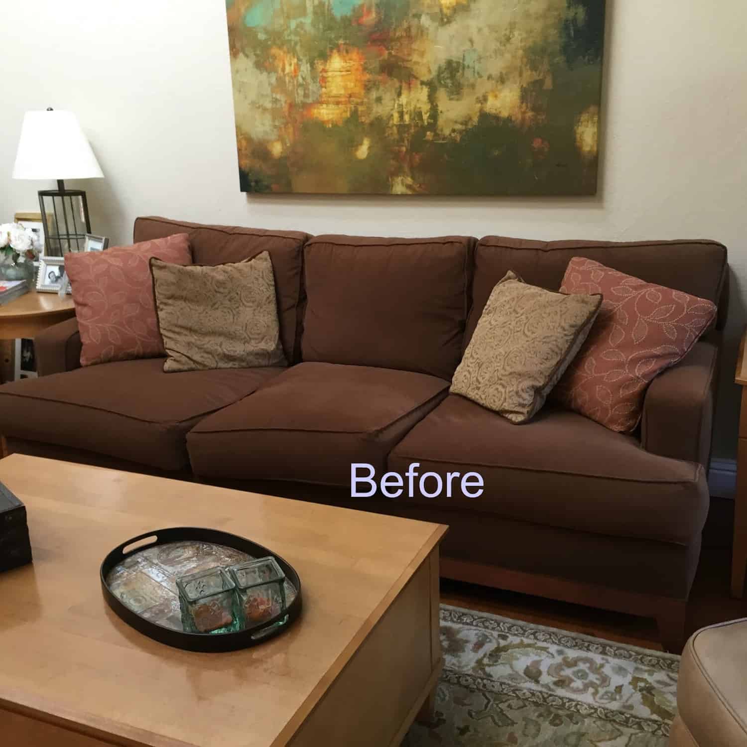 Consulaat Minimaal sofa Brown Couch Blues: Mini-Makeover Before and After | Classic Casual Home