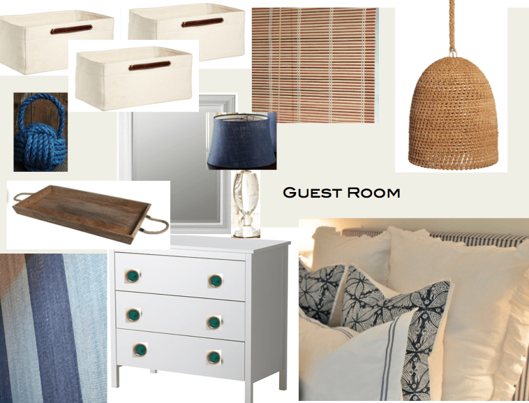 Compact Blue and White Bedroom Sources