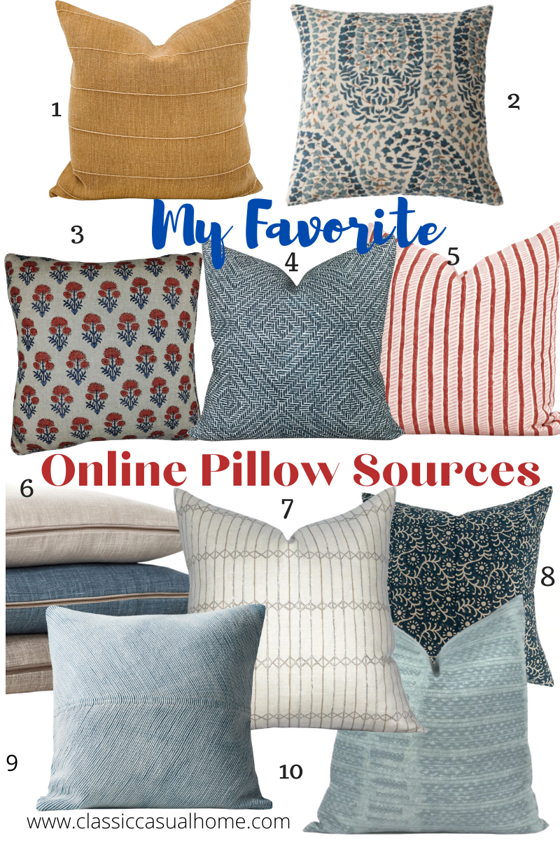 Favorite Pillow Sources