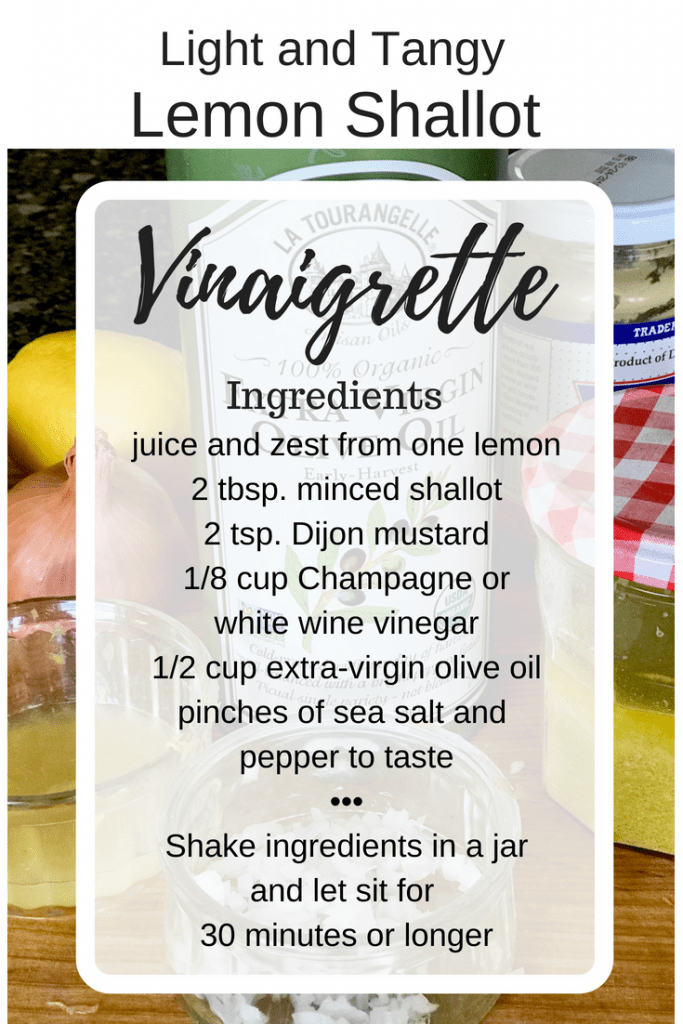 Lemon Shallot Vinaigrette Salad Dressing