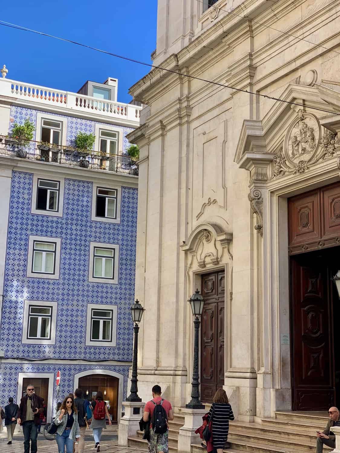 tiled facade in Lisbon