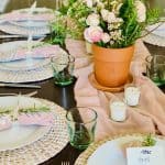 Blush Pink and Terracotta Spring Table