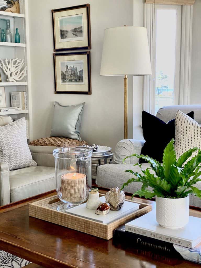 Pottery Barn wicker candle