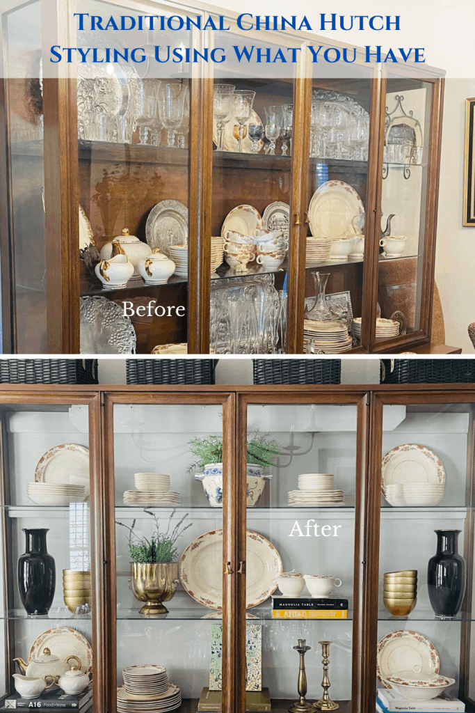 How to Style a Traditional China Hutch