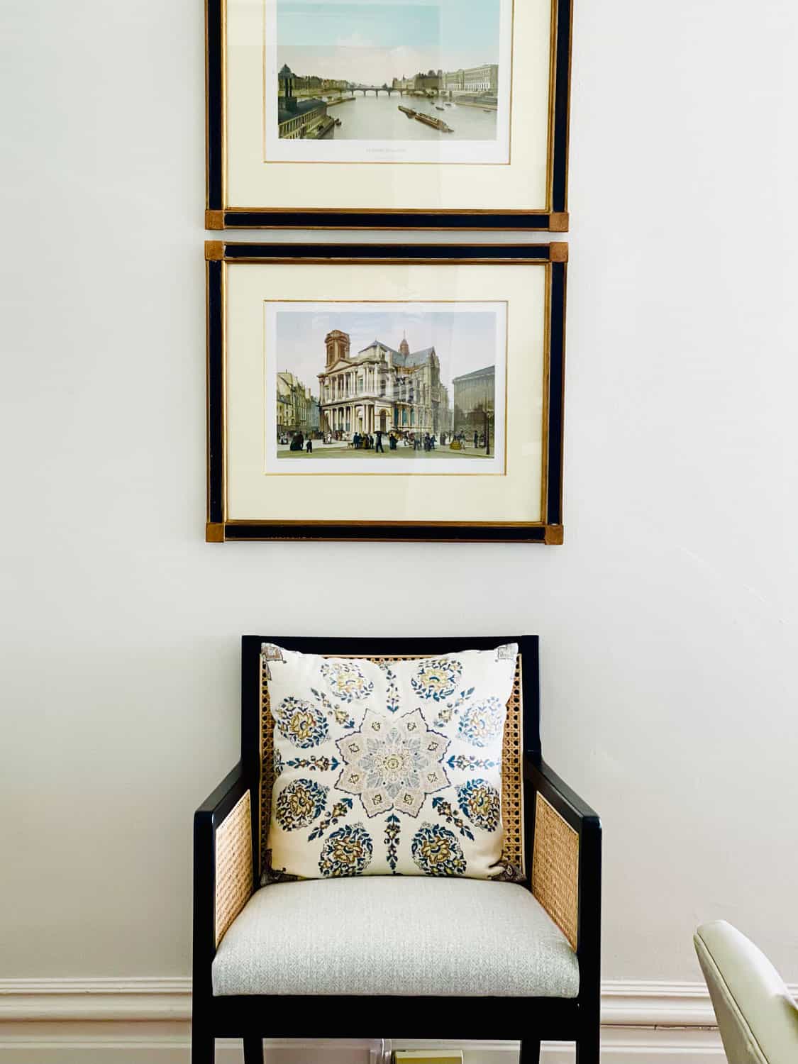 Mary Ann Pickett's cane chair and French engravings