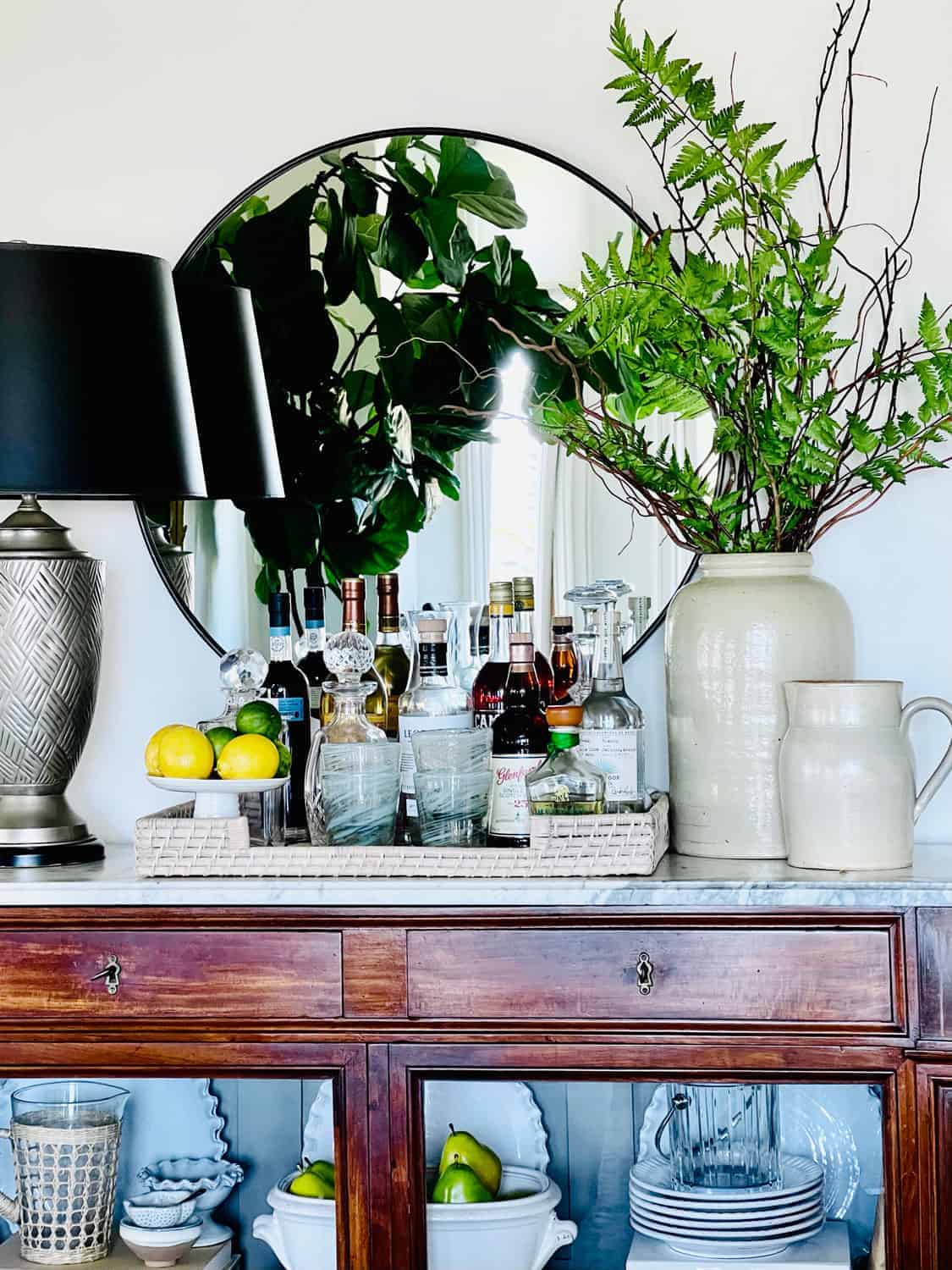 Branches from Grocery Store and faux fern