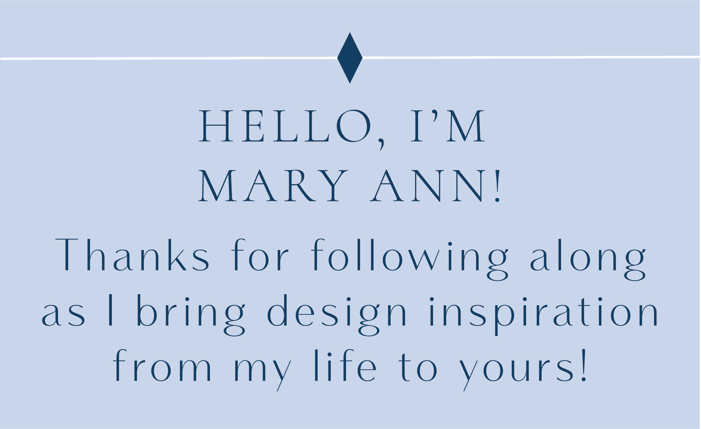 Design Blogger Mary Ann Pickett