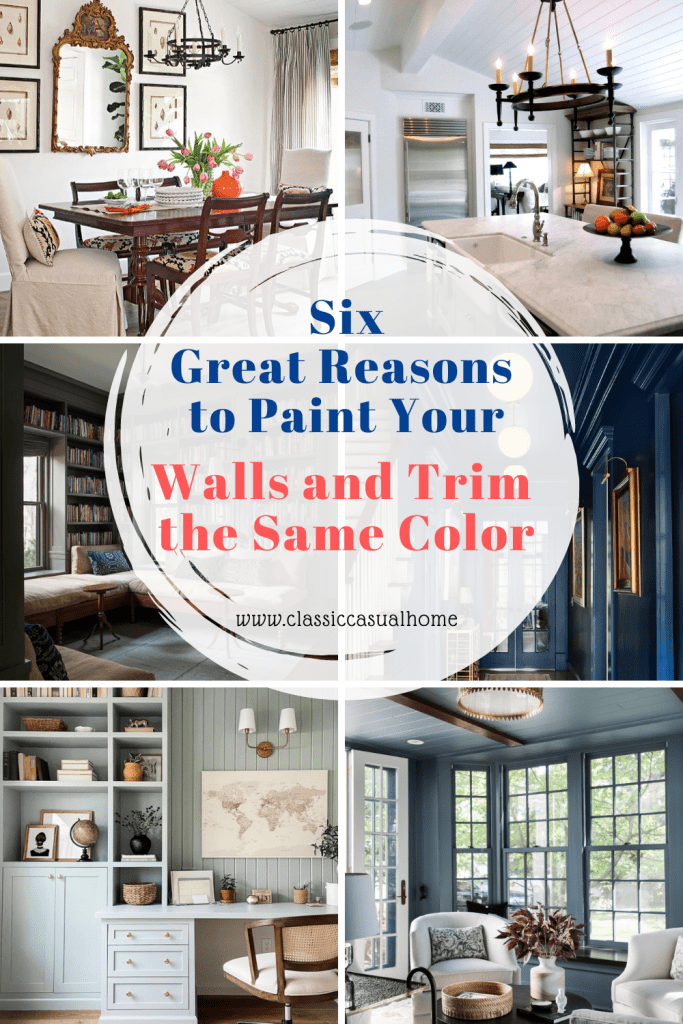 Great Reasons For Painting Walls And Trim The Same Color Classic Casual Home - Is It Ok To Paint Walls And Trim The Same Color