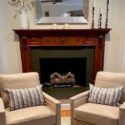 Fireplace Makeover With Paint