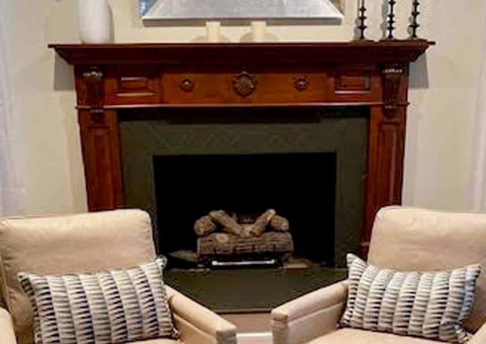 Fireplace Makeover With Paint