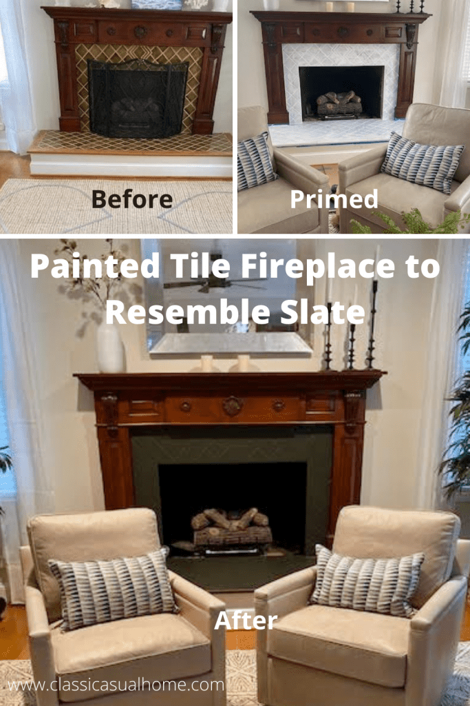 Fireplace Makeover With Paint