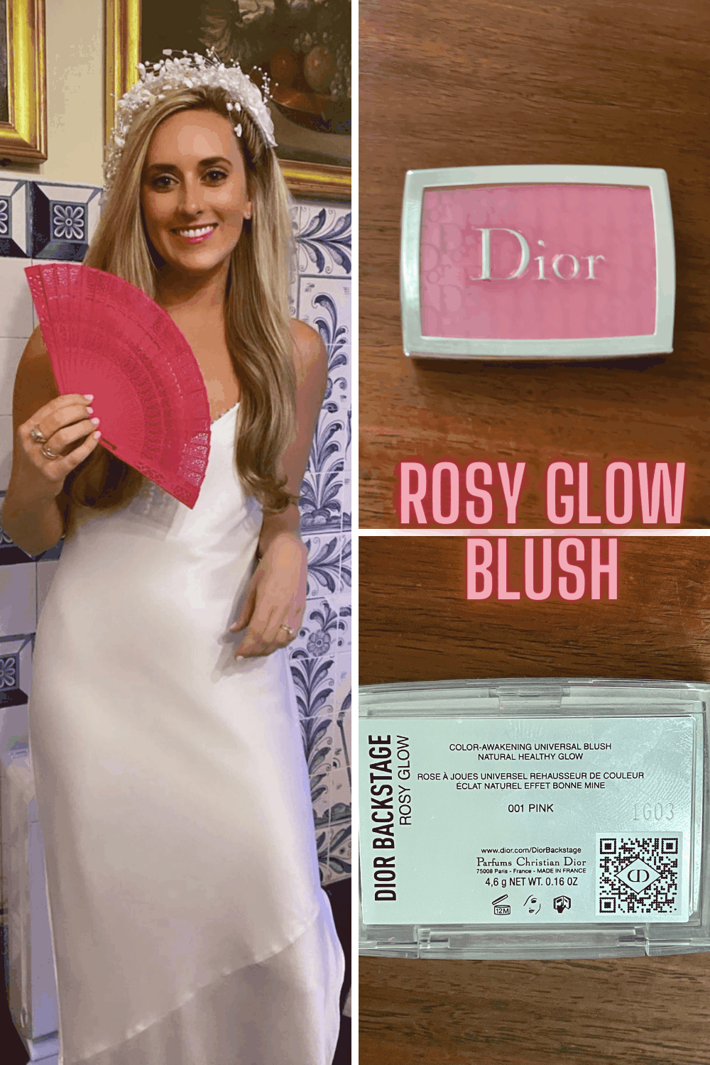 Alexandra De Laurentiis wearing Dior Rosy Glow Blush