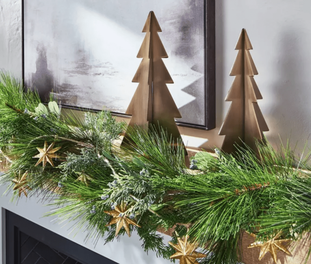 Modern metal Christmas trees