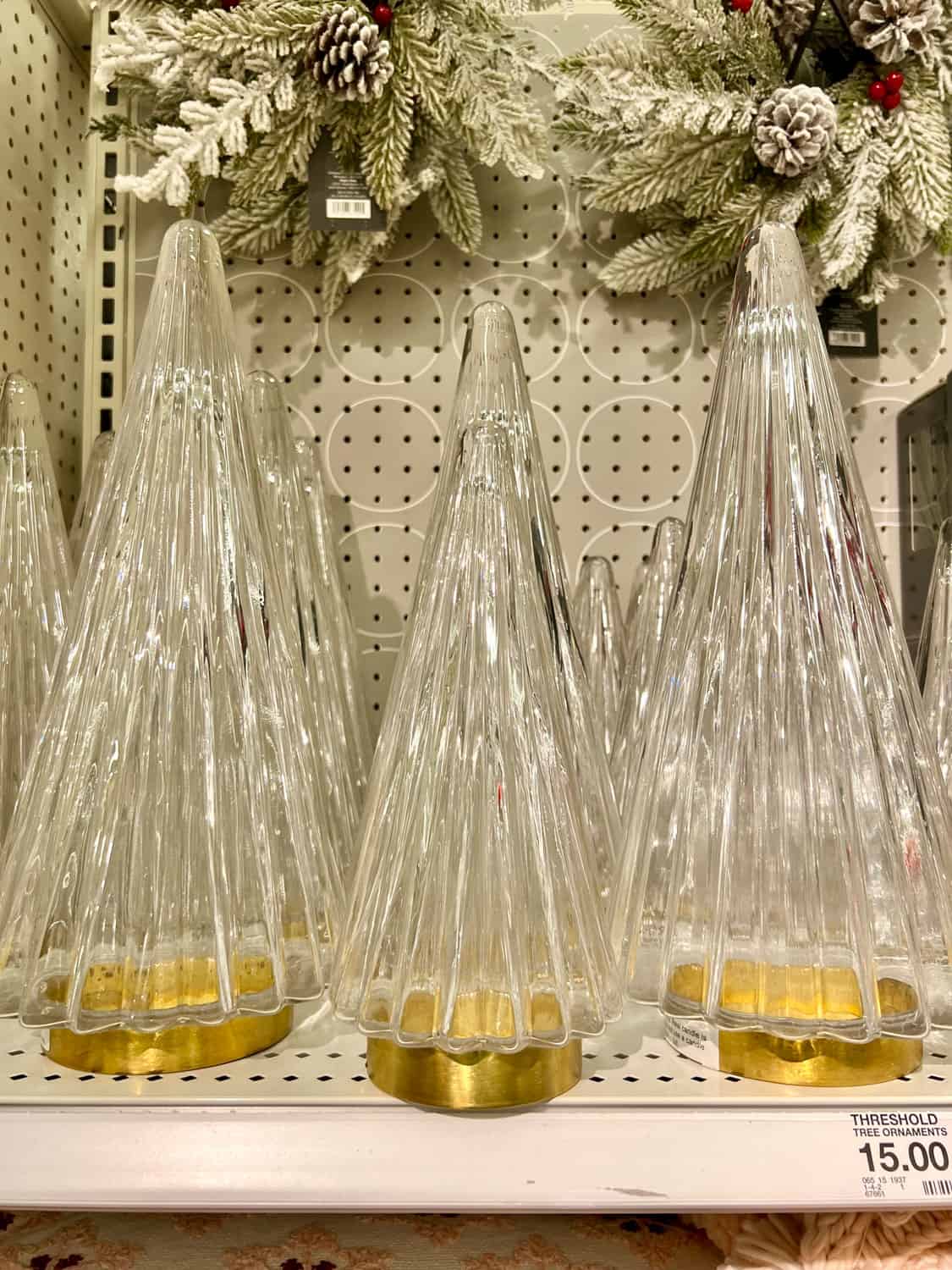 glass trees from Target