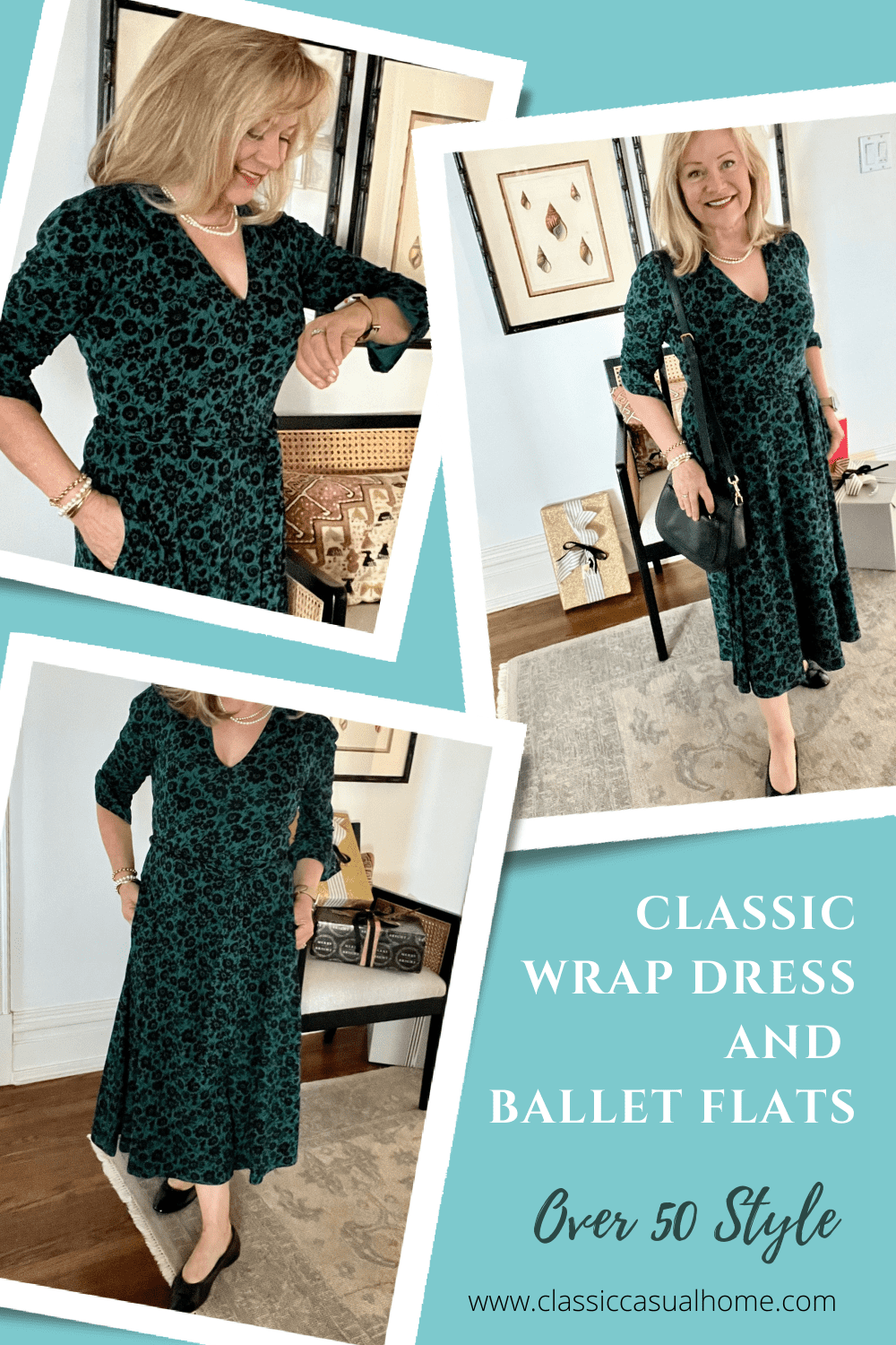 Wrap Dress For Casual Holiday Parties worn by Mary Ann Pickett