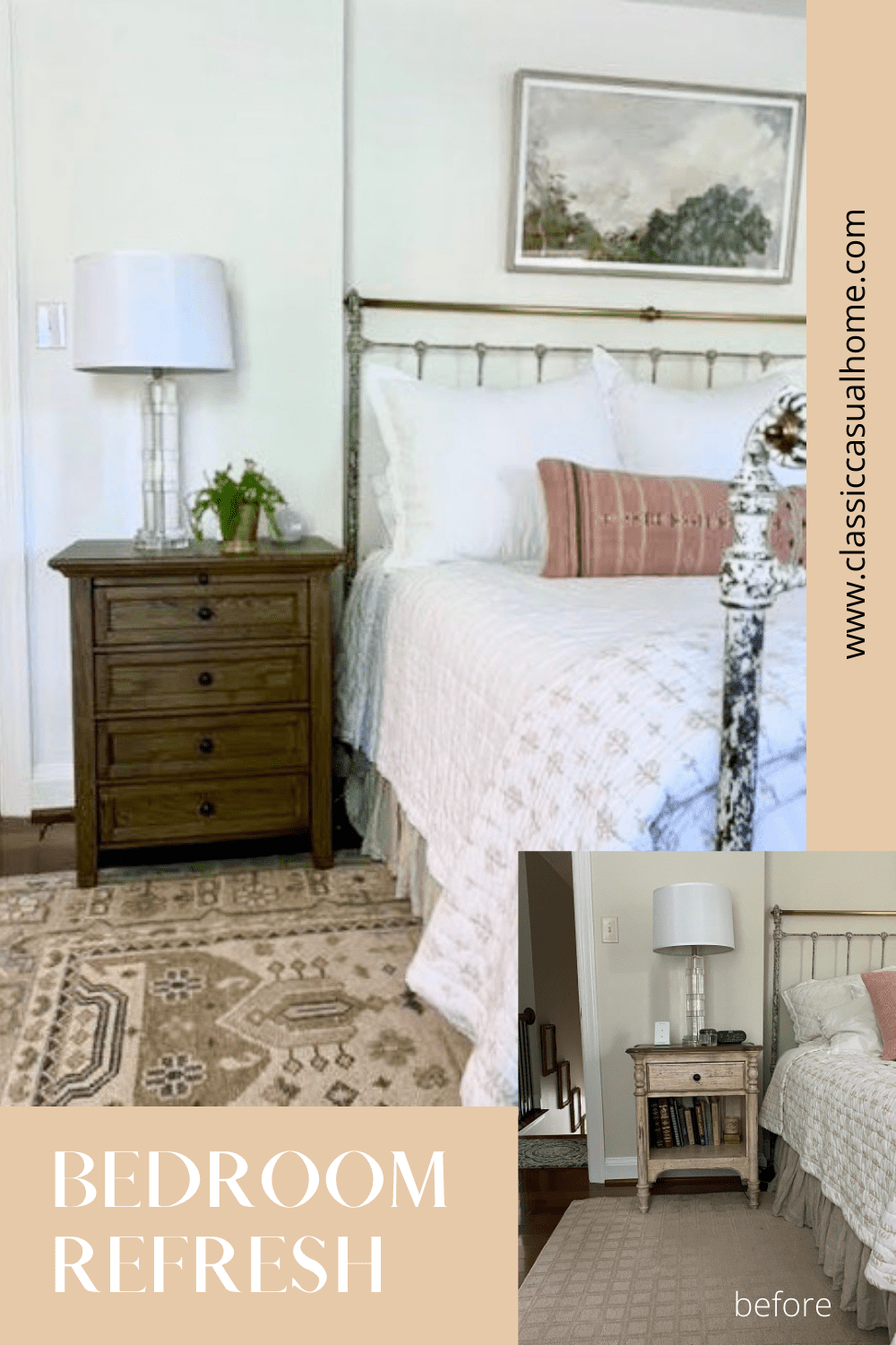 Bedroom refresh with new bedside chests