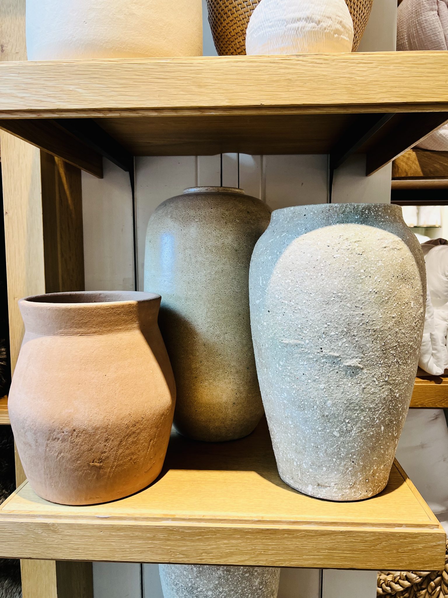 earthenware vases