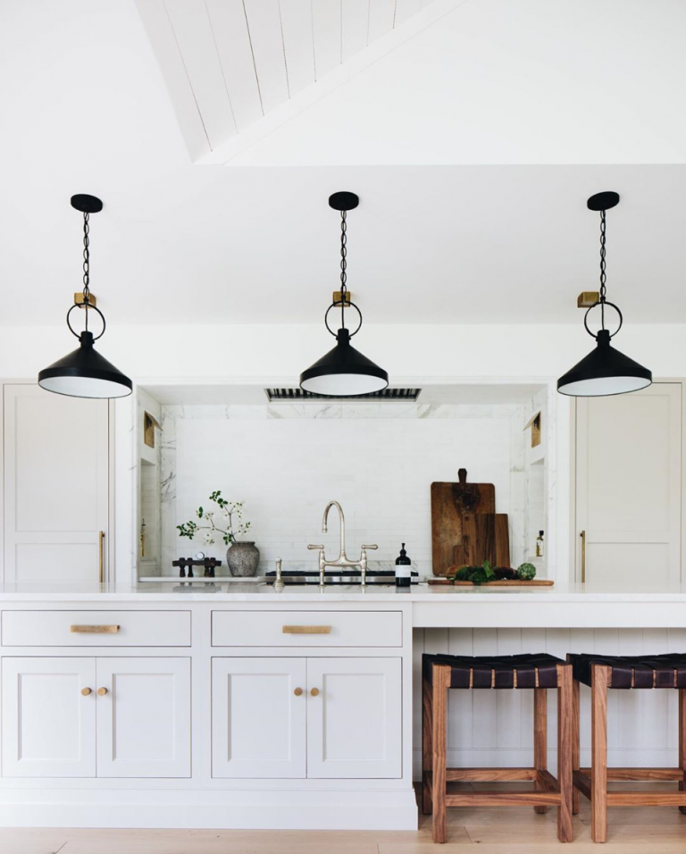 black kitchen pendants
