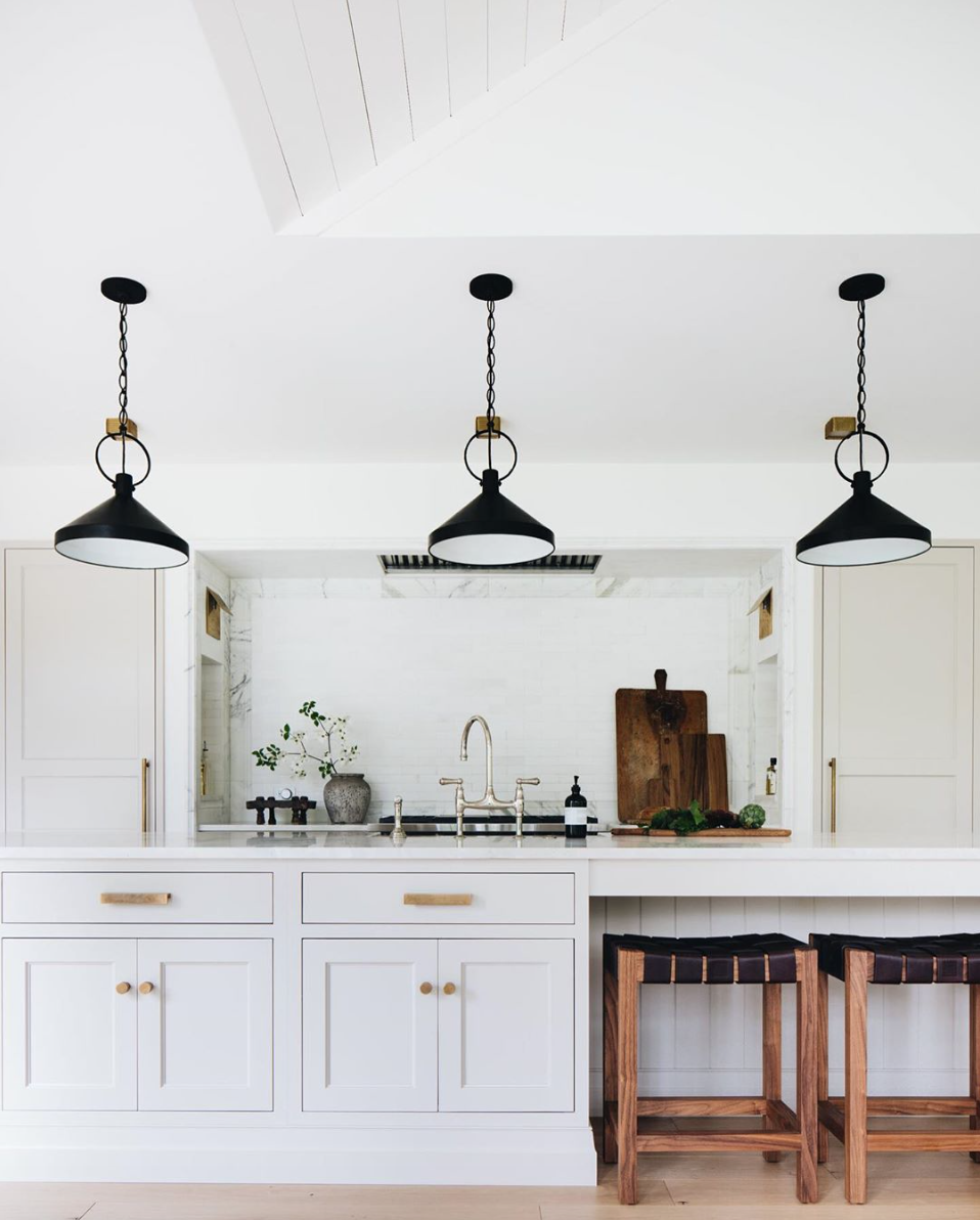black pendants to update your kitchen