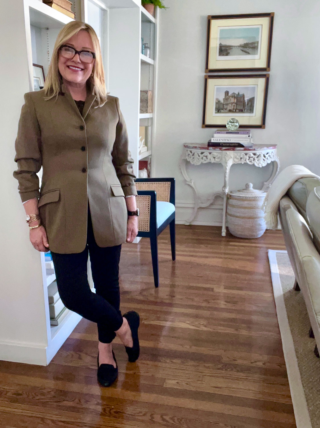 Mary Ann Pickett in Long Blazer