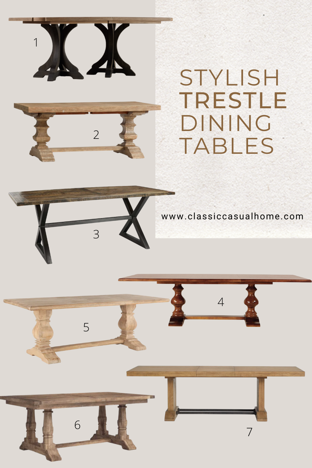 trestle tables for banquettes