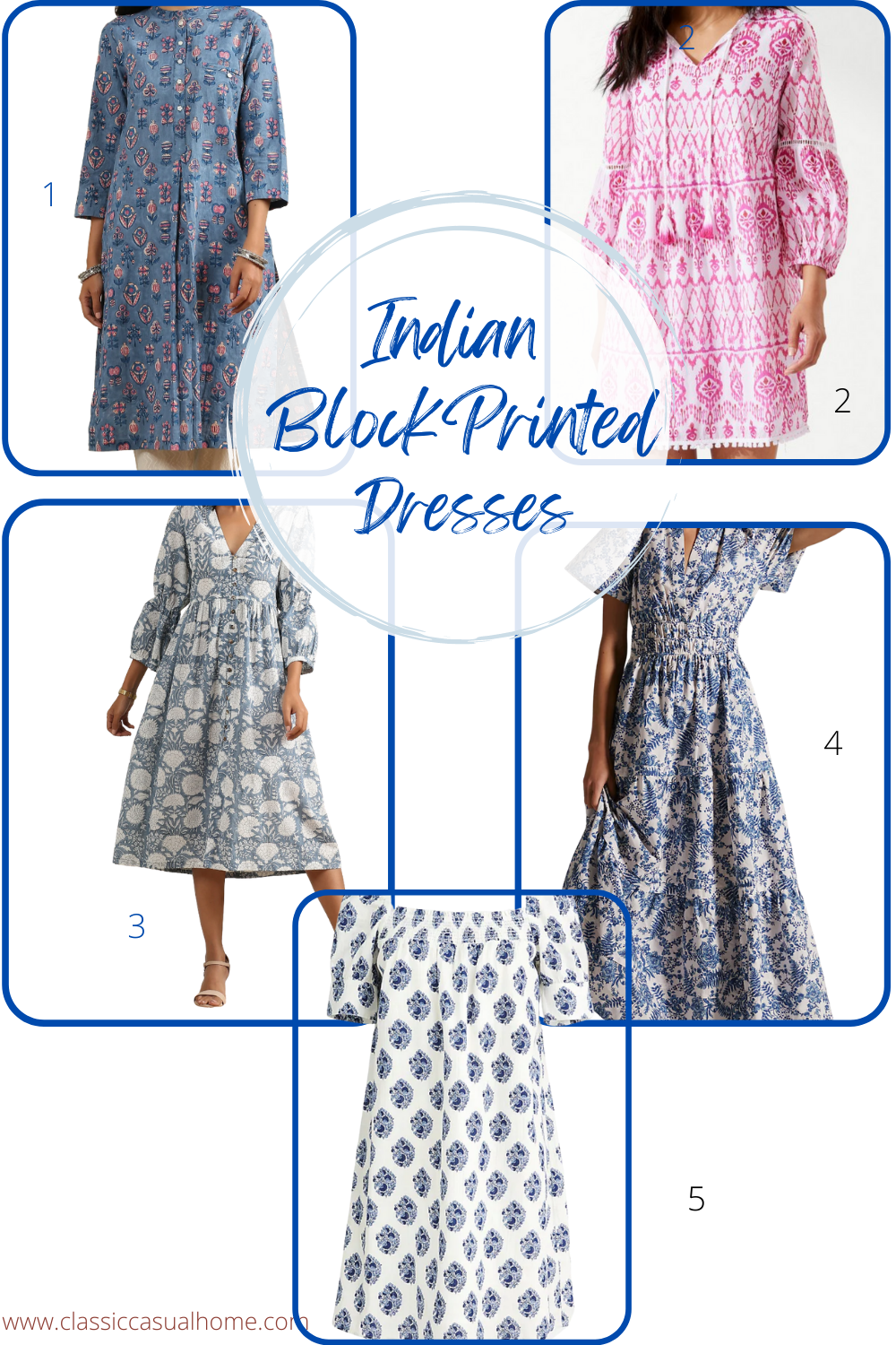 Indian Block printed colorful dresses