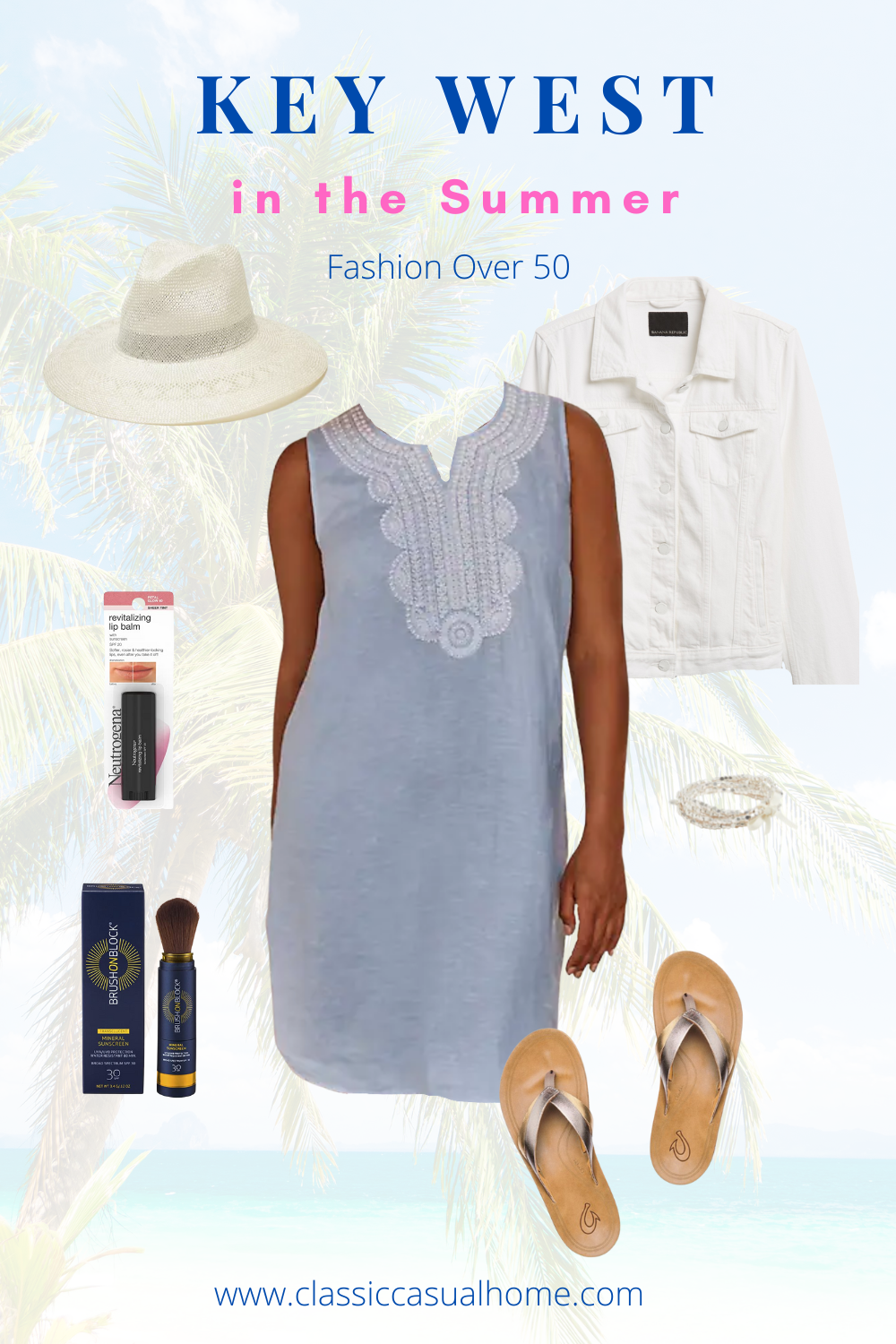 Summer linen dress outfit
