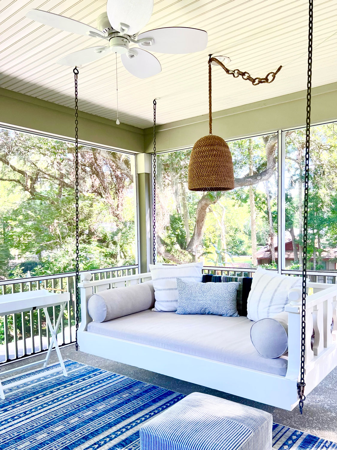 Coastal Porch Swing Bed