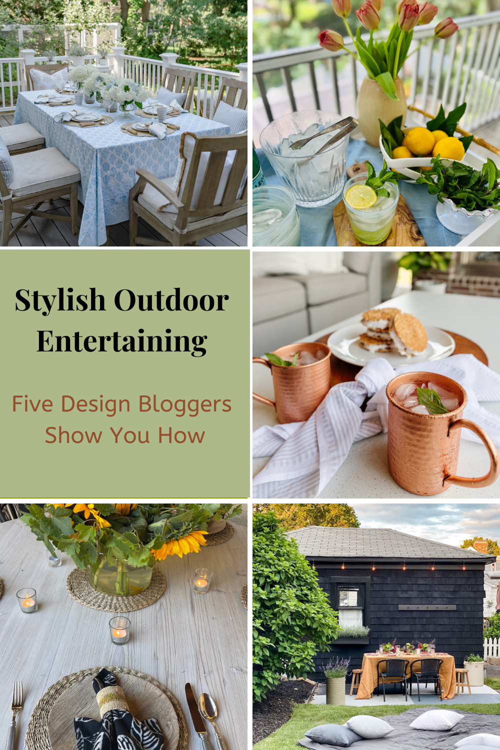 Ideas for outdoor entertaining