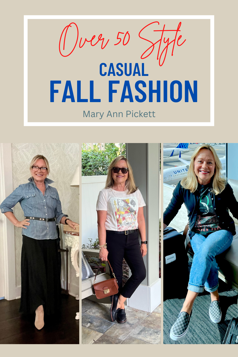 Mary Ann Pickett Fall Fashion collage
Casual Fall Outfits
