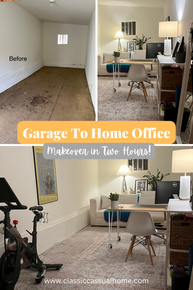 Quick But Comfortable Makeover: Garage Into Home Office And More ...
