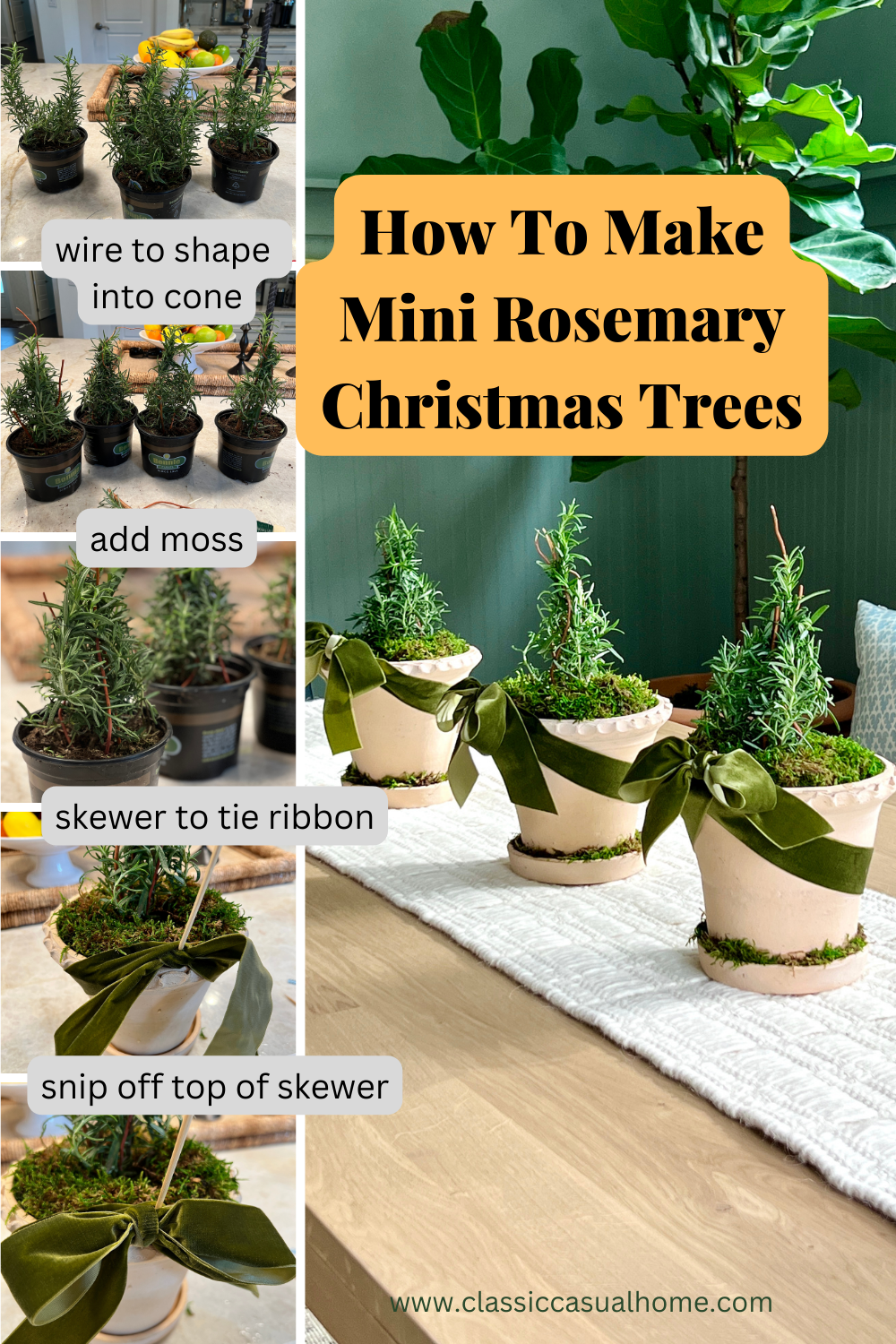 how to make little rosemary trees