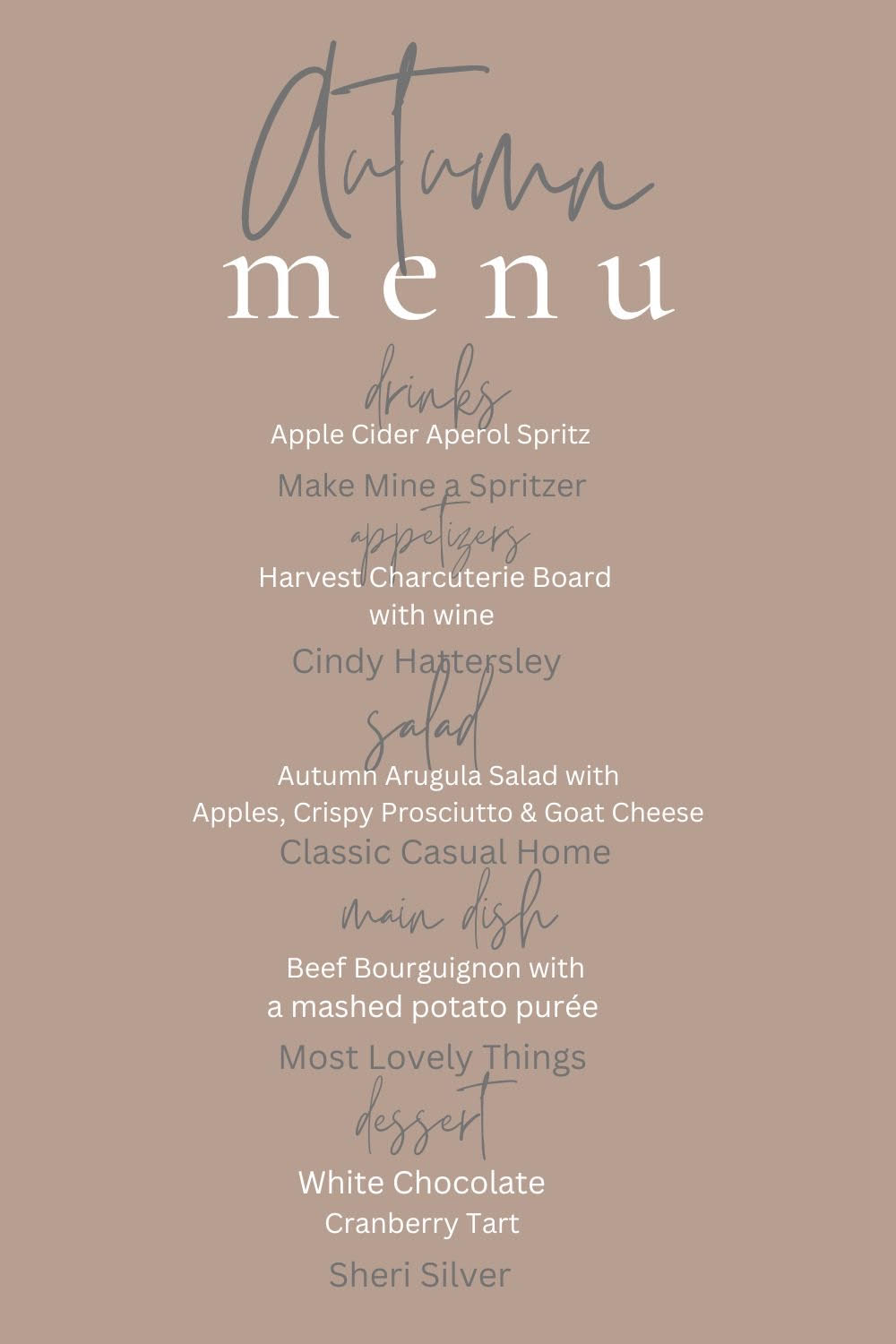 Special Fall Dinner Party Menu Your Guests Will Love