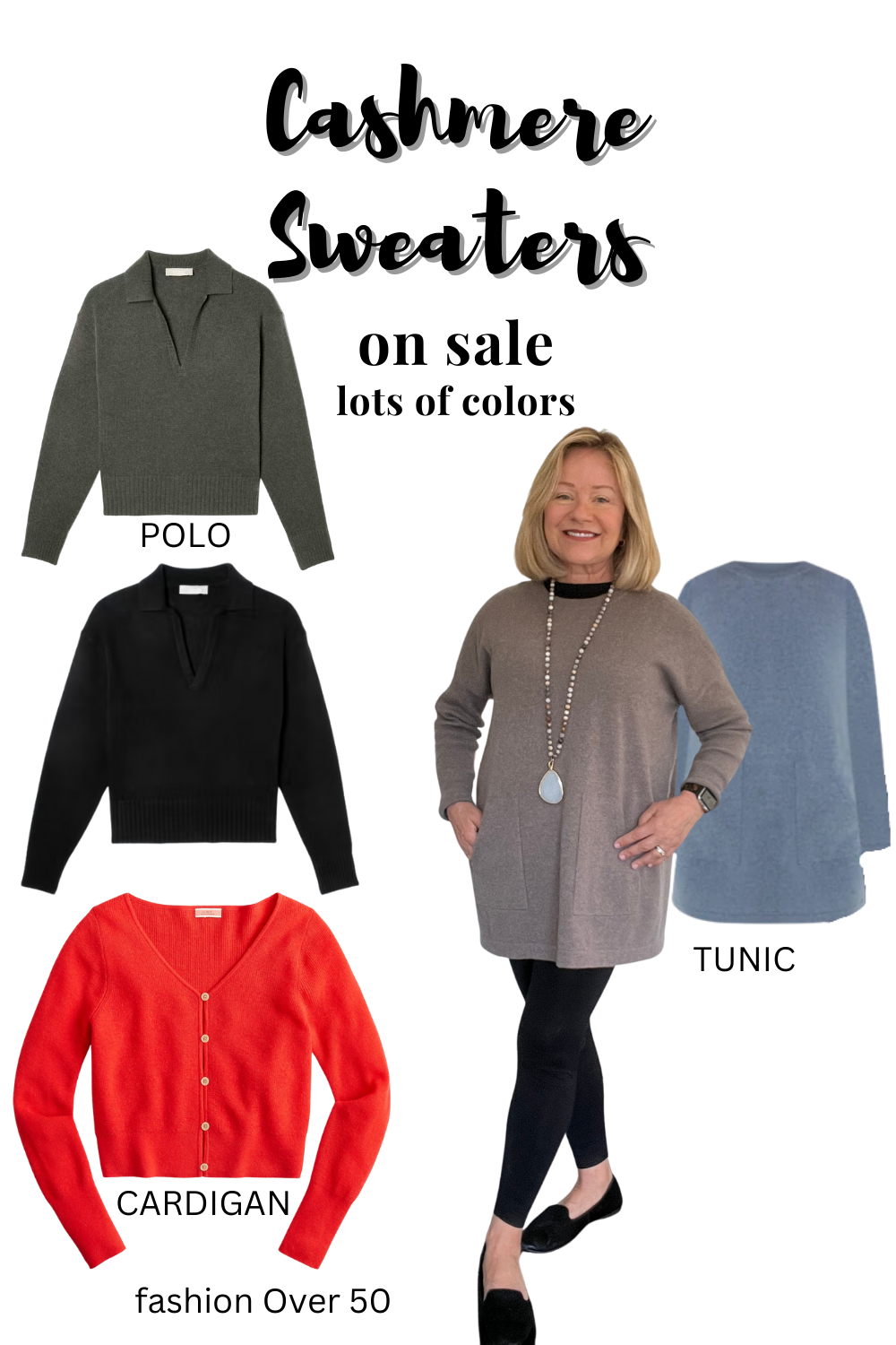  tunics and polos love cashmere sweaters
