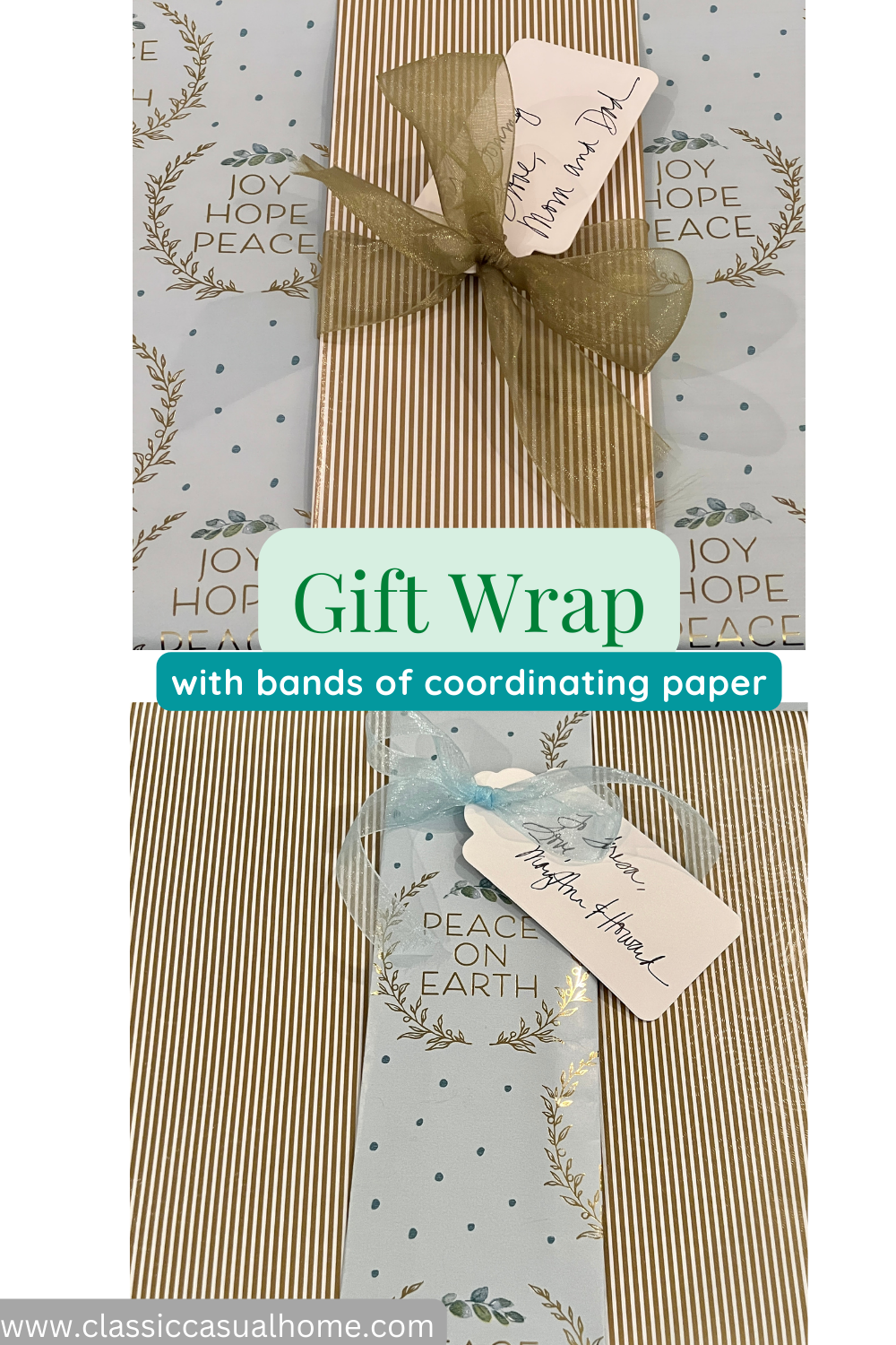 coordinating gift paper