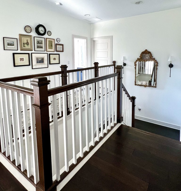 wall decor in stairwell