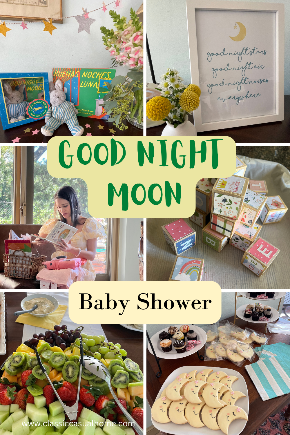 Good night moon baby shower