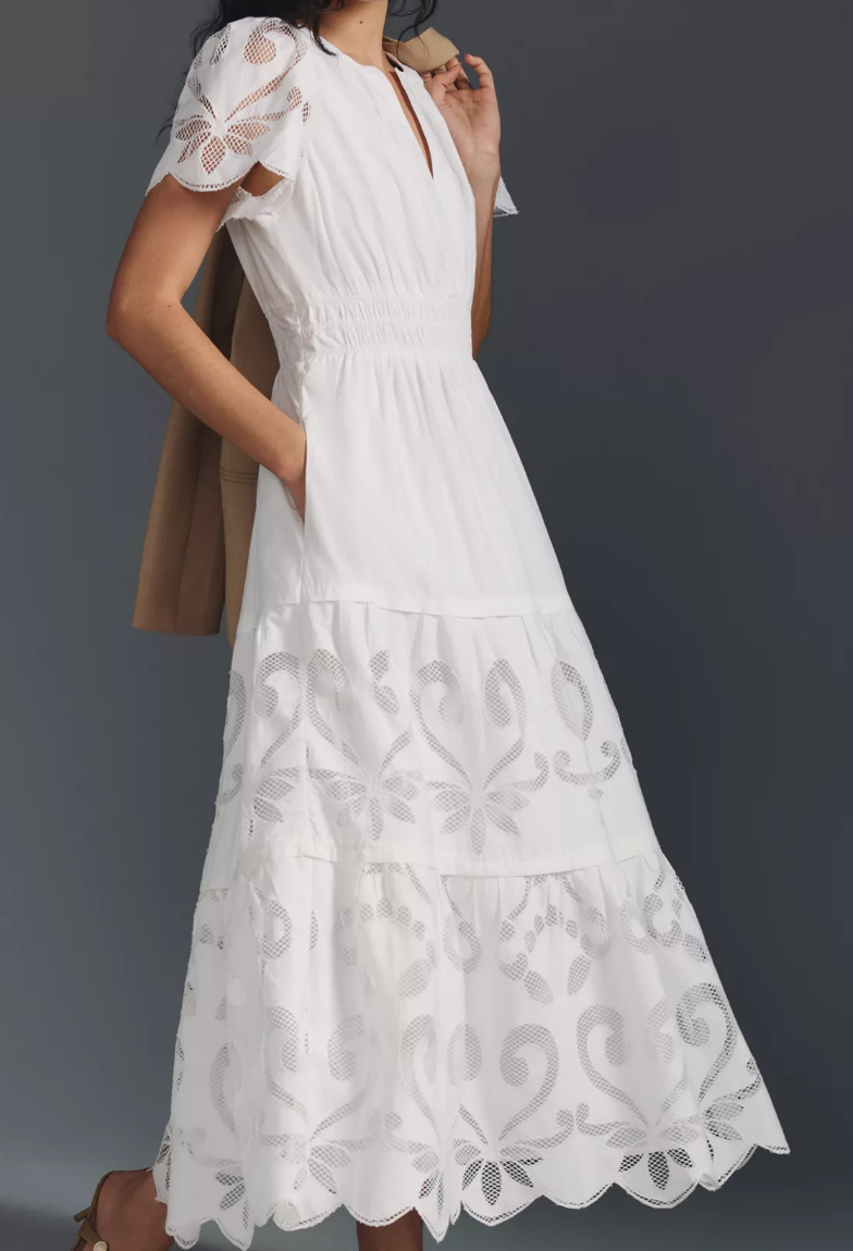 Warmer Weather Wardrobe white cotton Dress