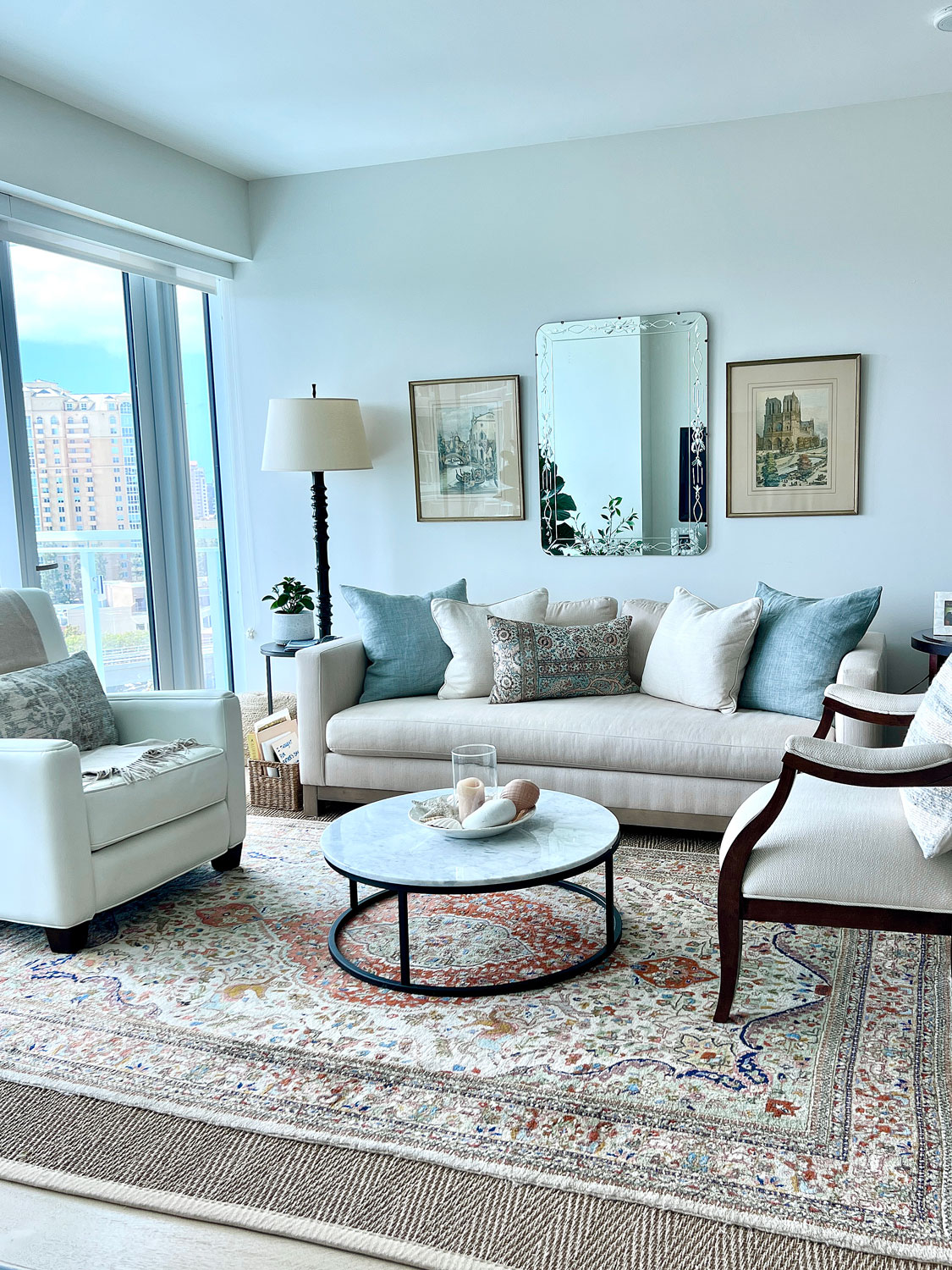 Transitional living room with the sofa everyone loves