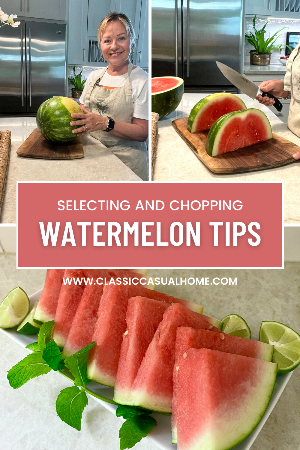 How to cut a watermelpn