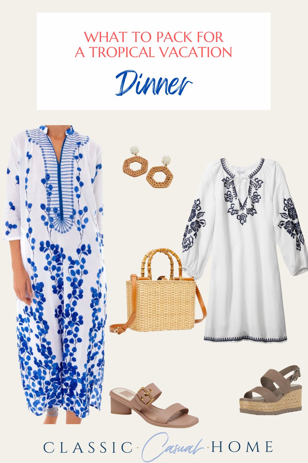 dresses to wear for a tropical dinner