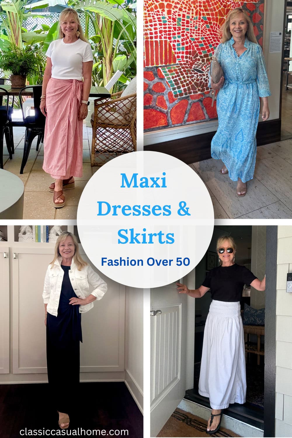 Over 50 In New Maxi Dresses