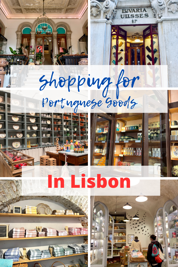 shopping for Portuguese goods in Lisbon
