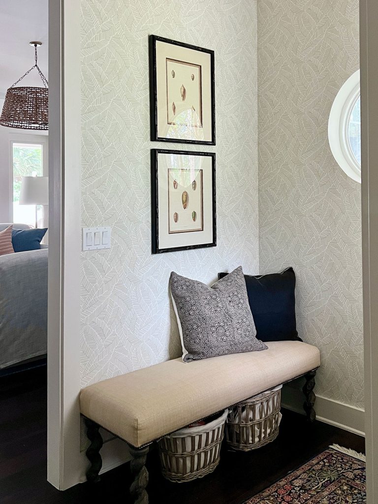 Wallpaper In A Small Foyer Makes A Statement