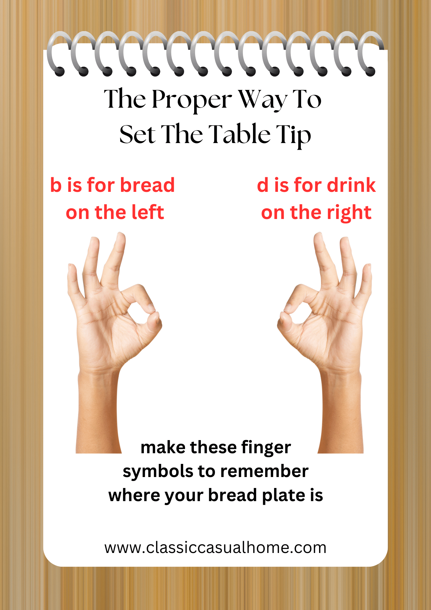how to set the table