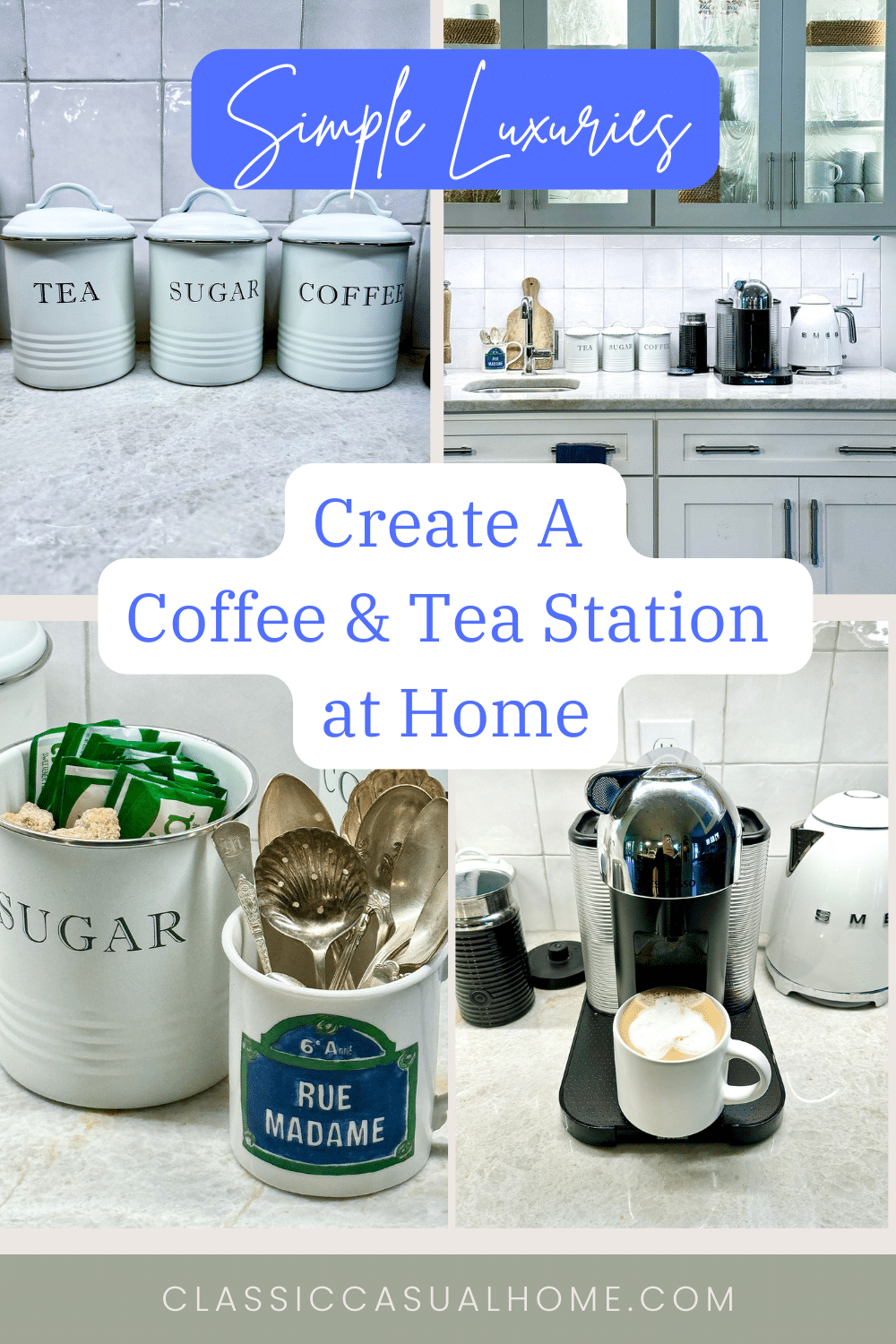 To to create a coffee and tea station
