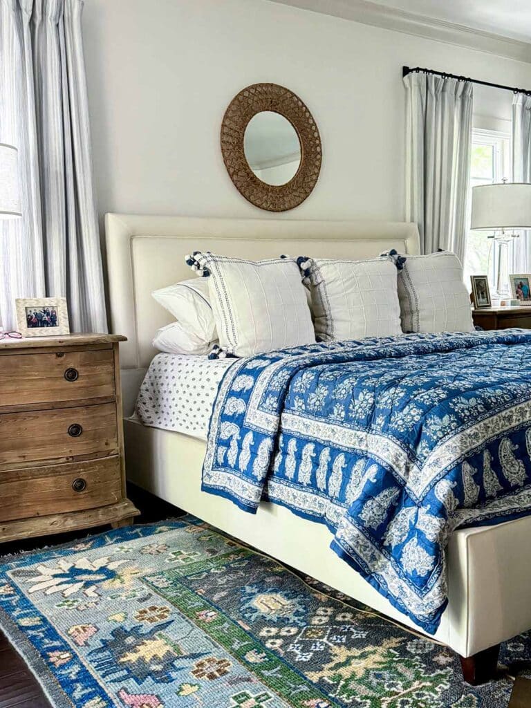 Blue And White Decor For Summer, Grilled Herbed Salmon And More