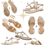 flat sandals for a wedding